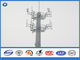 10 - 40 m Elektryczna wieża telefonii komórkowej Stal Maszt monopylowy Połączenie ślizgowe